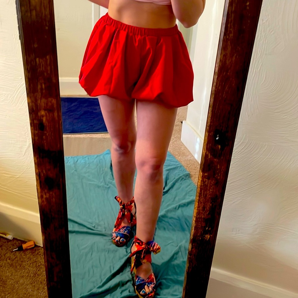 Red Bubble Womens Shorts Solid Color